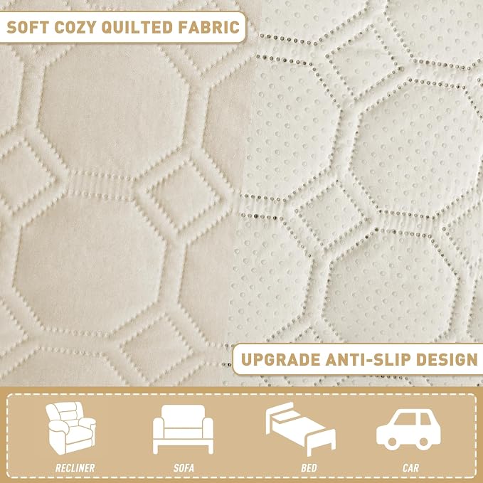 ZNSAYOTX Ultimate Cozy Blankets (82"x82") 100% Waterproof Bed Mat Blanket for Dog Pets, Couch Sofa Protector with Non-Slip Back Washable Durable, Pee Scratch Proof Easy to Clean (Beige) - Image 4