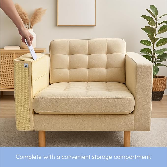 The Cat Ladies Cat Scratch Furniture Protector - 2-in-1 Side Anti Scratch Couch Protector - Adjustable Furniture Protectors from Cats Scratching - Sisal Couch Corner Guard Scratcher - Beige - Image 8