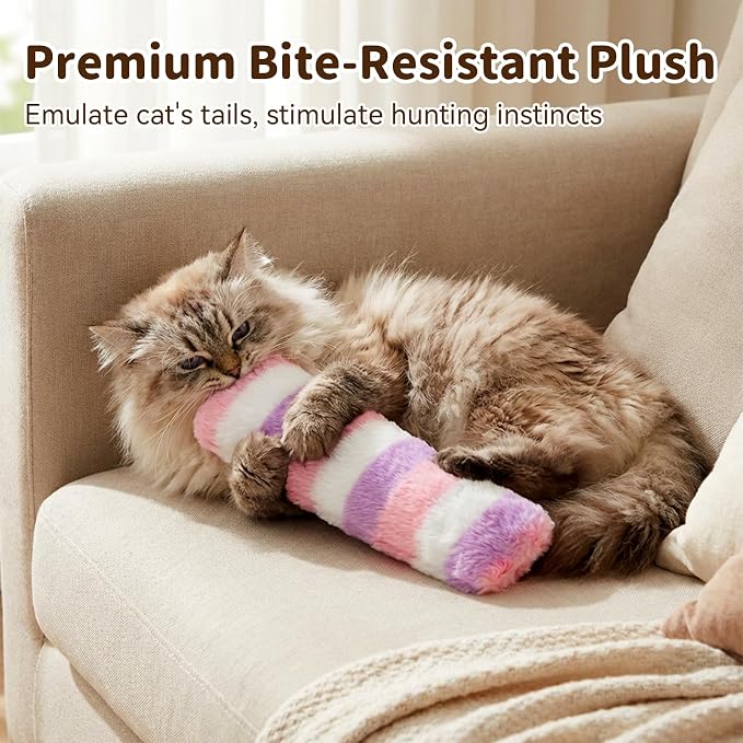 Cat Toys 3 Pack Catnip Pillows, Soft and Durable Crinkle Sound, Rainbow | With Catnip Inside, Interactive Cat Toy For Indoor Cats, Promotes Kitty Exercise - Image 6