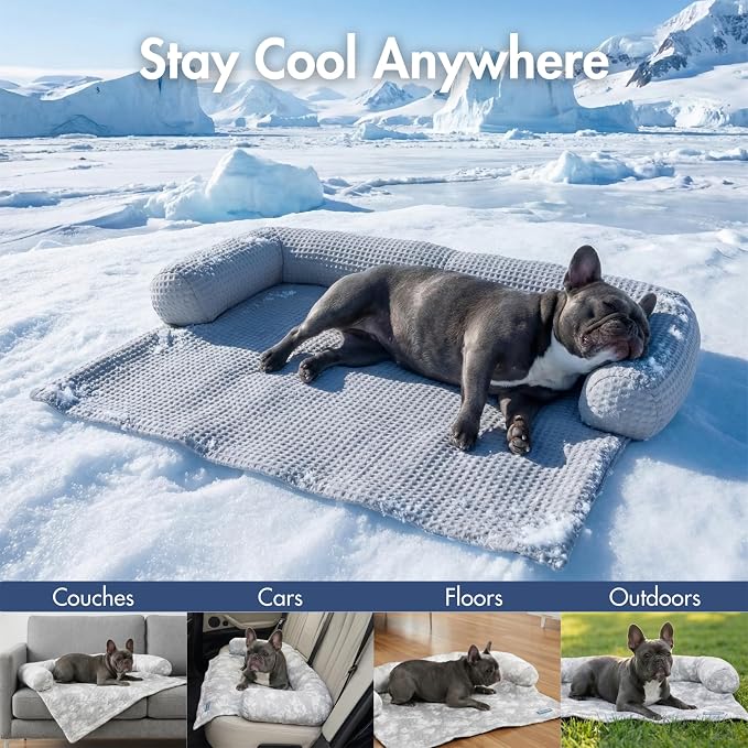 Spark Paws Cooling Couch Cover Dog Bed, Furniture Protector Mat | Non-Toxic Washable Pet Cooling Pad for Large, Medium and Small Dogs - Image 7