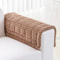 Couch Cover for Dogs Washable, Non-Slip Pet Couch Covers for Sofa, Fuzzy Dog Couch Cover Blanket, Thick, Soft, Plush Couch Cushion Covers for Sofa Protector (Coffee, 27.6" x 27.6"/70 x 70cm) by Disayu