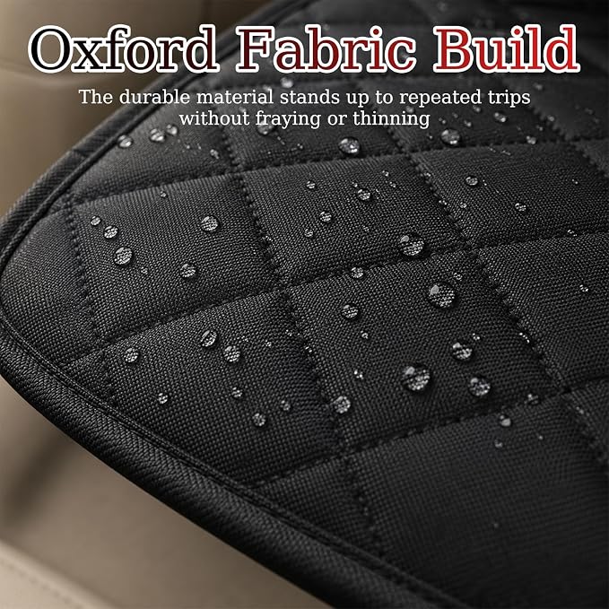 Water & Scratch Resistant Dog Car Seat Cover for Back Seat | Protects Car Seats,Non-Slip,Pre-Cut Holes,Oxford Cloth Material,Easy to Clean,Universal Fit for Cars,SUVs,MPVs - Image 5