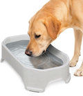 Neater Pet Brands Extra Large Water Bowl for Dogs, Outdoor Dog Water Bowl (1.25 Gallon XL Capacity), Big Trough Style Food Dish for Indoors or Outside, No Spill Large Dog Bowls, Vanilla Bean by NeaterPetBrands