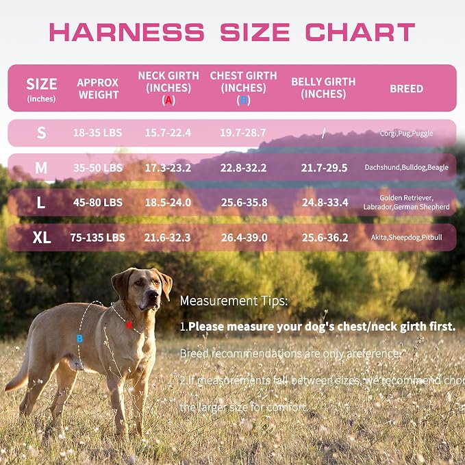 Dog Harness for Large Dogs, No Pull Tactical Vest with Front Clips | Easy Contrl Handle, Breathable Soft Padded, Adjustable, Reflective, Heavy Duty, Easy Take On & Off, Pink Camo X-Large - Image 6