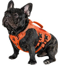 OneTigris Tactical Dog Harness for Small Dogs, No Pull Small Dog Vest Harness Breathable Military Dogs Molle Vests with Handles, Harness for Walking Hiking Training (Orange, XS) by OneTigris