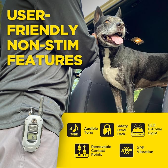 Dogtra 280X 2-Dogs E-Collar with Remote [New Edition] 10 lbs+, 1/2 Mile Range, LED Light, 100 Levels of Control for Stubborn Dogs, Waterproof, Boost for Quick Recall, Vibration, Safety Lock & Tone - Image 8