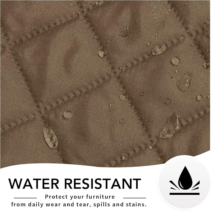 Easy-Going Reversible Couch Cover, Chaise Lounge, Camel/Camel | Machine Washable Slipcover For Dogs, Water Resistant Furniture Mat For Living Room, Non-Slip Sofa Cover, Pet Friendly - Image 6