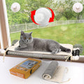 Cat Window Perch, Cat Hammock w/Fleece Blanket, Screw Suction Cups, Brown | Window Bed Holds 2 Large Cats, Sturdy Resting Seat Indoor with One Extra Suction Cup by SupplierforCats
