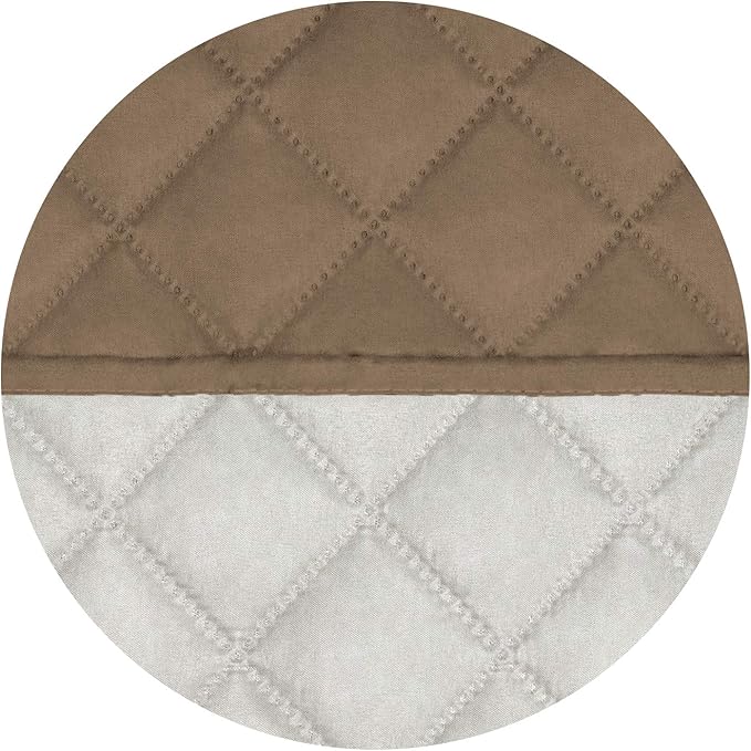 PureFit Reversible Quilted Sofa Cover, Water Resistant Slipcover Furniture Protector, Washable Couch Cover with Non Slip Foam and Elastic Straps for Kids, Dogs, Pets (X Large , Camel/Ivory) | Camel/Ivory, Water Resistant Couch Protector, Washable Pet C... - Image 5