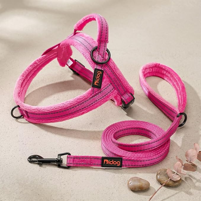 Didog 6FT Reflective Dog Leash for Small Medium Dogs, 5/8" Width, Hot Pink | Soft Padded Handle, Plush Comfort Grip, Tangle-Free, 360° Swivel Clasp for Daily Walking and Training, Night Safety - Image 7