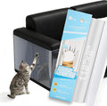 Anti Cat Scratch Furniture Protector Tape Damage-Free Couch Guard, 118"x8" | clear,strong adhesive,flexible,easy to apply,easy to remove,pins-free,residue-free,long-term use,massive coverage,non-toxic by Unknown