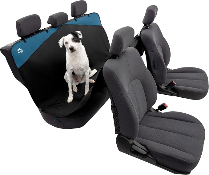 Kurgo Rover Extended Hammock Seat Cover, Black, 63" Wide | Protects Seats from Muddy Paws & Pet Hair, Water & Stain Resistant, Secure Fit, Extended Width For SUVs & Trucks - Image 2