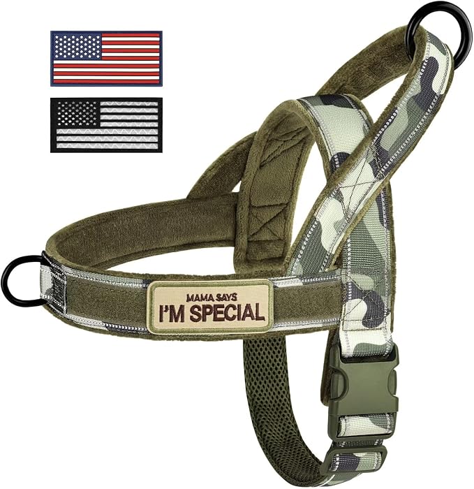Forestpaw No Pull Dog Harness with Large Handle,Comfortable,XL,Camo Green | Adjustable Fits Chest 32-39",80-110 lbs,Slip On,Quick Release Buckle,Easy Control,Soft Padded,for Large Dogs Walking Training - Image 8