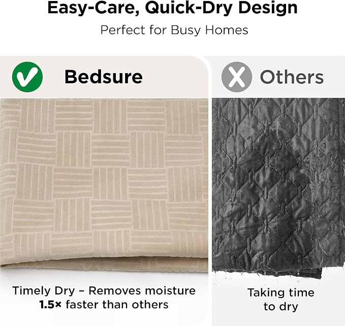 Bedsure Waterproof Bed Cover for Bed and Dogs Quick Drying, 68x82IN | Waterproof Blanket Washable for Large Dogs Couch Sofa Twin Bed Cozy, Lightweight Furniture Protector for Pet Cat, Ash Grey - Image 7