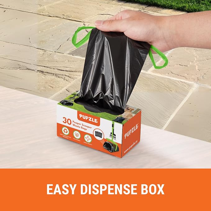 Dog Pooper Scooper with Bag Attachment, 40" Long Handle | Dog Poop Scoop for Yard, Large Capacity Swivel Bin and Rake Pooper Scooper, Lavender Scented Bags for Large Dogs (Black) - Image 8