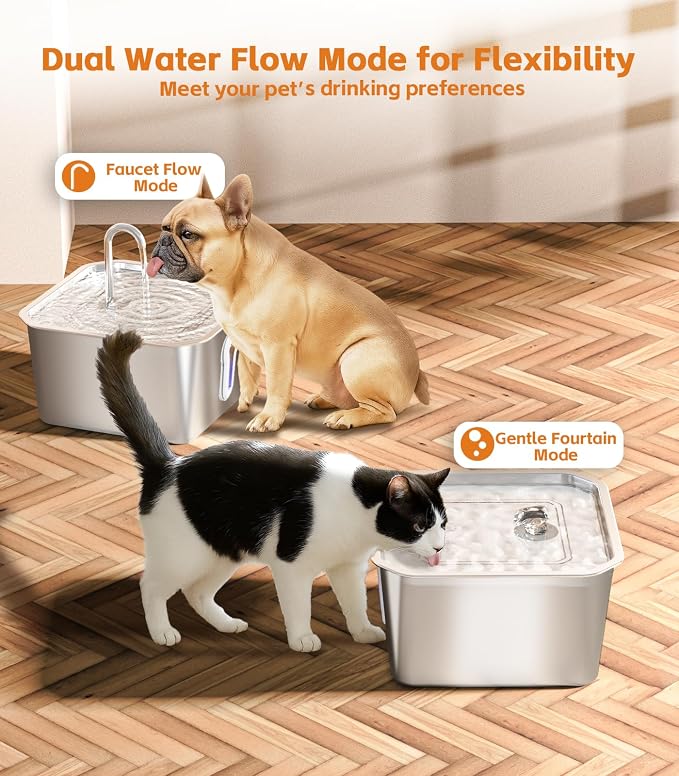 4L Large Cat Water Fountain for Multiple Cats Pet Water Fountain for Drinking Watering Supplies Pets Dog Small Animal Automatic Cat Water Dispenser for Cats Quiet Indoor - Image 5