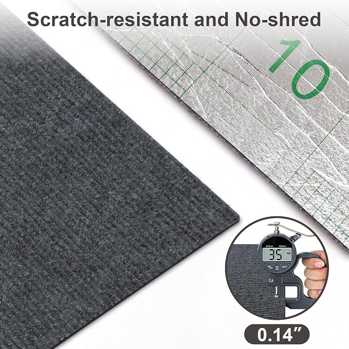 Small Cat Scratcher, 23.6x11.8 Cat Scratch Furniture Protector | Trimmable, No-Shedding Cat Scratch Pad with Self-Adhesive Backing for Climbing, Protects Walls and Couch, Dark Gray - Image 3