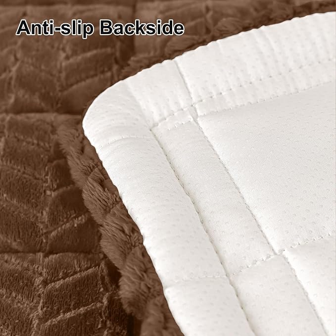 Smiry Couch Cover for Dogs, Non Slip Fuzzy Pet Sofa Covers Washable | Sofa Slipcovers for 3 Cushion Couch, Soft Thick Furniture Protector for Cats Dogs, Against Fur, Dirt, Scratch (35.4"x82.7") - Image 6