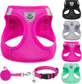 PUPTECK Dog Harness, Collar and Leash Set No Pull for Small Medium Sized | Soft Mesh Puppy Step-in Escape Proof Reflective No Choke Pet Cat Adjustable Walking Vest by PUPTECK