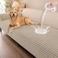 Smiry Waterproof Couch Cover for Dogs, Washable Non Slip Plush Protector | Waterproof Protection, Plush Flannel, Non Slip Backing, Pet Hair & Scratch Protection, Soft Cover (36" x 47") by Smiry
