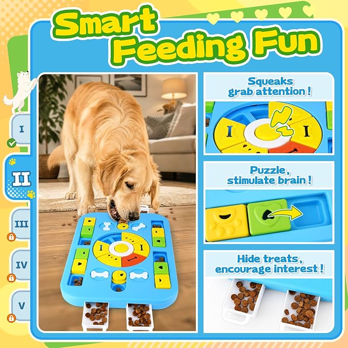Forfon Upgraded Dog Enrichment Toy Set with Slow Feeder Bowl & Puzzle Toy | For All Breeds, Detachable Bowl Design, Replaceable Lick Mats, Mental Stimulation, Healthy Eating - Image 3