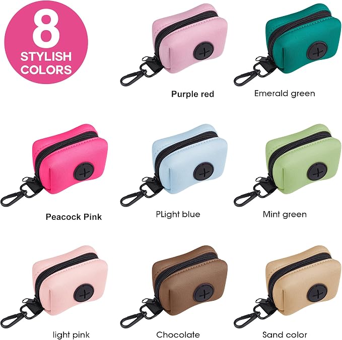 Wolfone Dog Waste Bag Holder, Leash Poop Bag Dispenser with Secure Clip | Secure Clip Design Durable & Odor-Free Universal Bag Fit Lightweight & Portable Stylish Color Options - Image 7