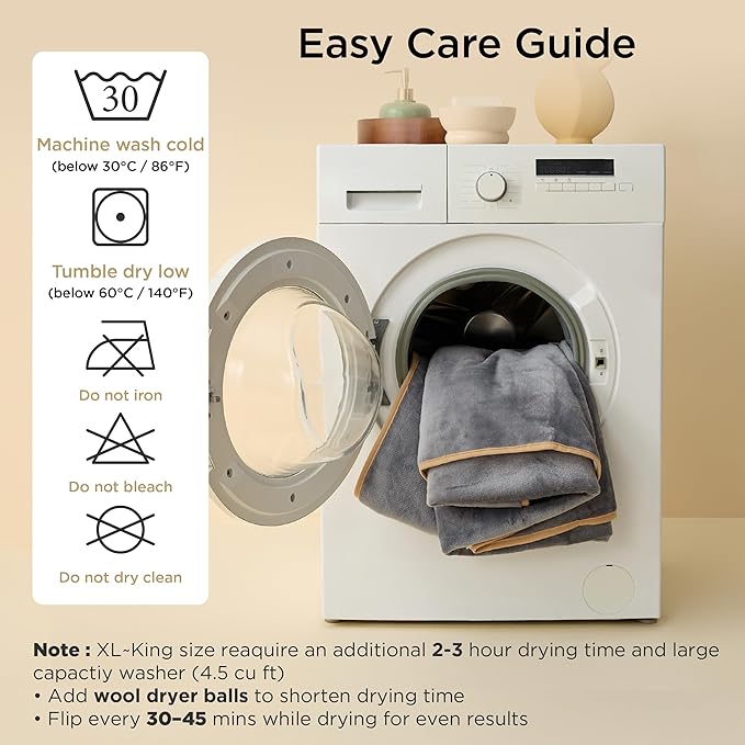 Bedsure Waterproof Dog Blankets for Large Dogs Sherpa Fleece Throw, 50X70 | Washable Soft Plush Pet Cat Blanket for Couch Cover, Reversible Cozy Calming Furniture Protector Warm for Senior Dogs,Cream - Image 4
