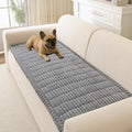 Couch Cover for Dogs Washable, Non Slip Soft Cozy Light Grey | Pet Friendly, Fuzzy Durable Plush Thick Slipcovers for 3 Cushion Sofa Cover Protector Mat Bed Furniture Couches 27.6"x82.7" by CoSofSLIP