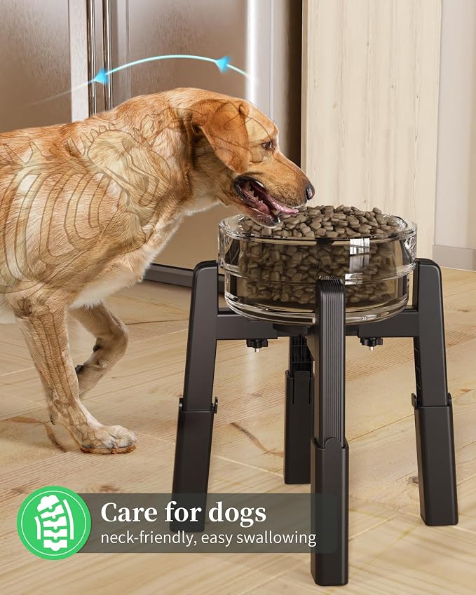 Dog Bowl Stand with Adjustable Height and Width [Stand Only] | Elevated Pet Water & Food Bowl for Medium Dogs, Stable and Anti-Slip Raised Bowl - Image 8