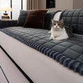 Couch Covers for Dogs, Pet Couch Covers for Loveseat, Couchs Protector for Dogs, Sofa Cover for Pets Washable, Dog Cover for Couch, Velvet Couchs Protector for Pets(1PC,Dark Grey,27.6"×59") by JPGGD