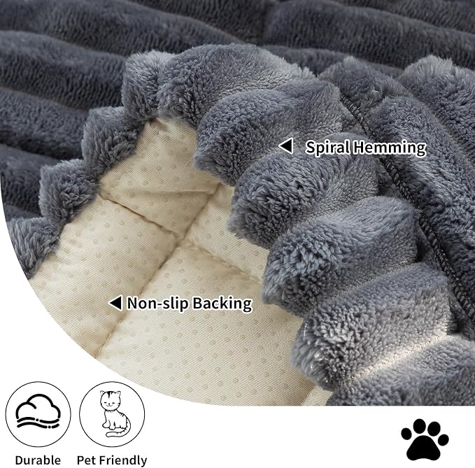 Sofa Couch Cover, Sofa Covers for Dogs Washable, Non-Slip Striped Sofa Slipcovers for Sectional Sofa, Sofa Cover Furniture Protector for L Shaped(Dark Grey, 27.6"x 82.7") - Image 3