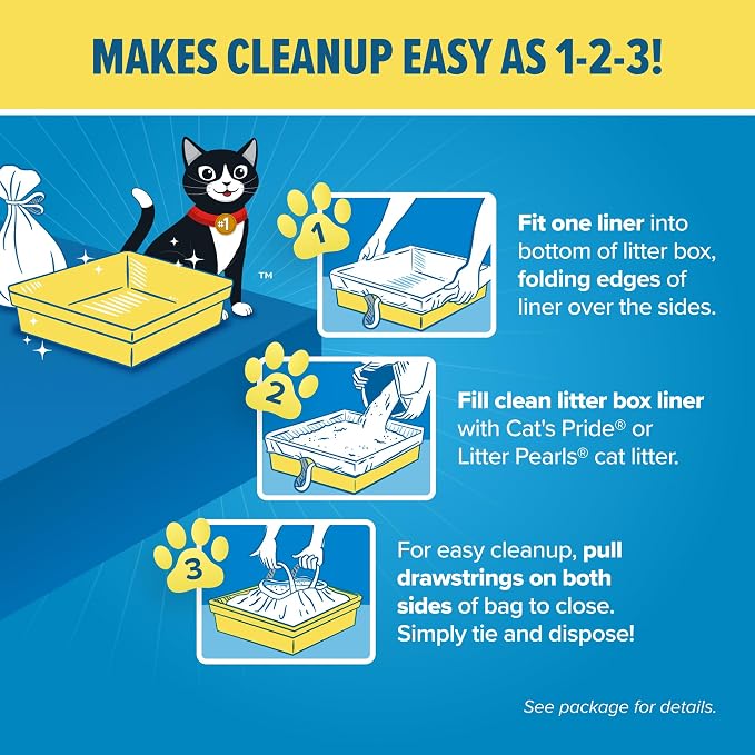 Jonny Cat Litter Box Liners Heavy Duty, Tear & Leak Resistant Jumbo 15ct - Image 6