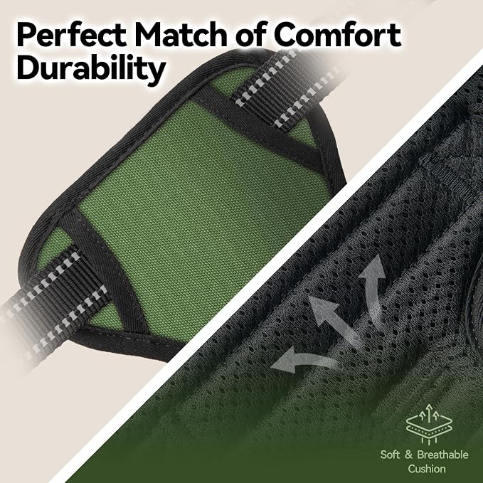 No Pull Dog Harness with Handle Front & Back Clip, Easy on | Lockable Snap Buckle at Neck, Adjustable Reflective Vest with Handle for Small Medium Large Dogs (S, Misty Green) - Image 8