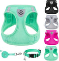 PUPTECK Dog Harness, Collar and Leash Set No Pull for Small Medium Sized | Soft Mesh Puppy Step-in Escape Proof Reflective No Choke Pet Cat Adjustable Walking Vest by PUPTECK
