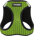 Voyager Step-in Air Dog Vest Harness - Lime Green 2-Tone, Large | 18- 20.5" in Chest, Reflective Bands, All Weather Breathable Air Mesh, Cats Compatible, Lightweight, Fast Drying by BestPetSuppliesLLC