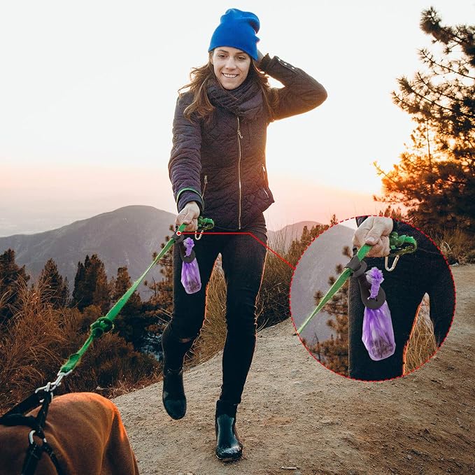 Boao 4 Pieces Pet Poop Bag Holder for Leash Dog Waste Bag Carrier Handy and Easy Use Dispenser Accessories - Image 7