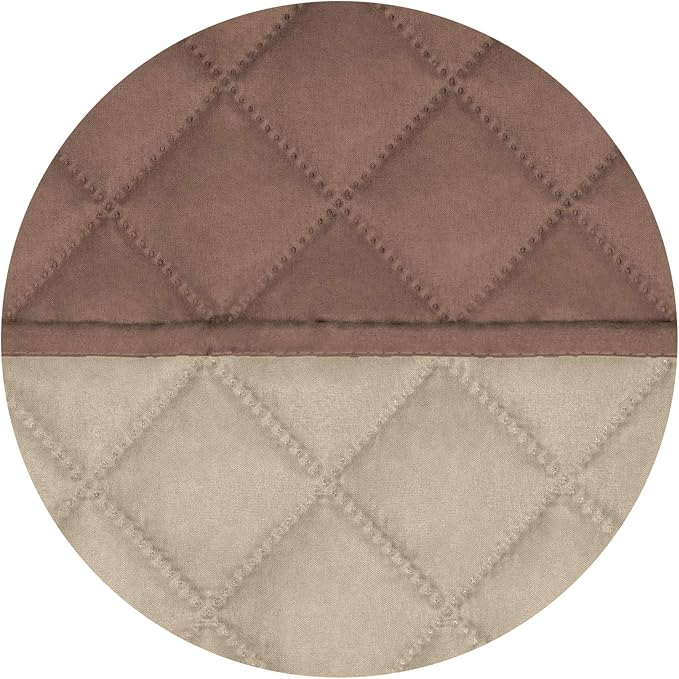 PureFit Reversible Quilted Couch Covers for Dogs Sofa Cover 4 Seater 88" | Brown/Beige, Water Resistant Couch Protector, Washable Pet Couch Cover with Non Slip and Elastic Straps For Kids - Image 5