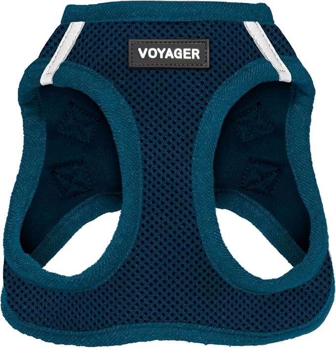 Voyager Step-in Air Dog Vest Harness - Blue, X-Small | 13 - 14.5" in Chest, Reflective Bands, All Weather Breathable Air Mesh, Cats Compatible, Lightweight, Fast Drying by BestPetSuppliesLLC