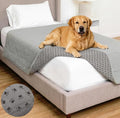 GORILLA GRIP® Waterproof Dog Blanket, Couch Cover for Dogs, 52x82 Gray | Silicone Grip Backing, Washable, Leakproof, Protects Sofa, Sectional, Bed, Crate, Car and RV, Senior Pet Essential by Unknown