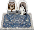 Cat Litter Mat Litter Trapping Mat, 33"x22" Waterproof Urine Proof Litter Box Mat Catcher Mat Non-Slip Washable for Kitty Kitten, Navy by Unknown