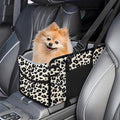 Portable Dog Car Seat for Small Dogs, Puppy Car Seat, Leopard | Booster Seat With Safety Leash & Adjustable Straps Keeps Small Dogs Secure. Removable Washable Cushion. Fits Most Cars. by NECKORY
