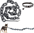 6 Ft Funny Dog Leash, Giant Plastic Fake Chain Leash for Small Dogs | Dog Leash That Looks Like a Heavy Chain, with a Lightweight Feel and Matching Collar for Small Dogs and Funny Walks by fakedogleashchain