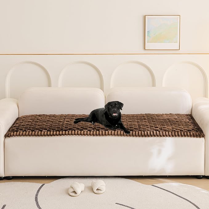 Pet Couch Cover Washable Sofa Protector Covers for Dogs Non Slip Dog Mat | Thick Flannel & Anti-Slip Backing, Protects Furniture from Pet Hair, Dirt and Messes, Fits Leather & Fabric Sofa and Loveseat - Image 2