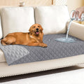 Smiry Waterproof Reversible Pet Couch Covers for Dogs | Pet Friendly, Soft Fabric, Washable Sofa Furniture Protector for Dogs Cat Kids, Checkered (30"x70", Grey/Light Grey) by Smiry