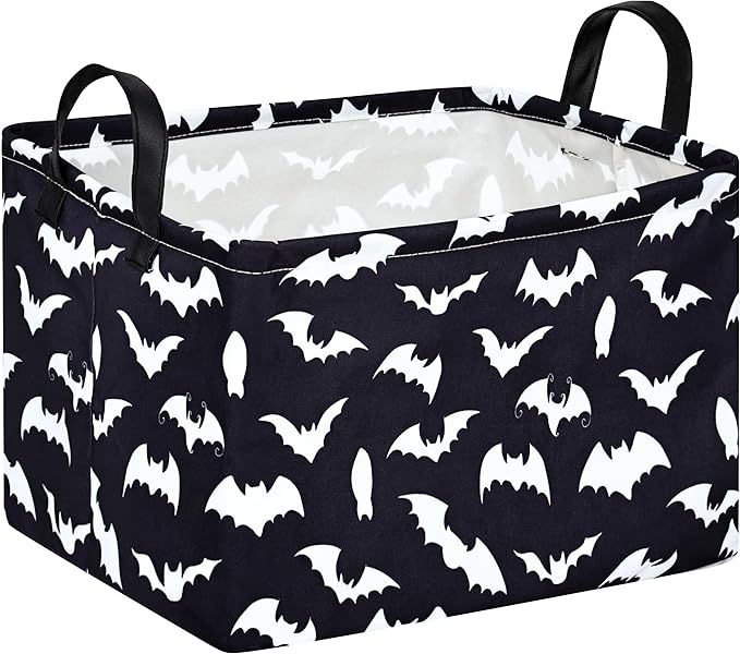 MAIZMZ Halloween Storage Basket Pumpkin Ghost Gift Basket for Kids Foldable Toy Box Waterproof Organizer Bin Laundry Nursery Hamper for Home Office Dorm Closet Shelf by Unknown
