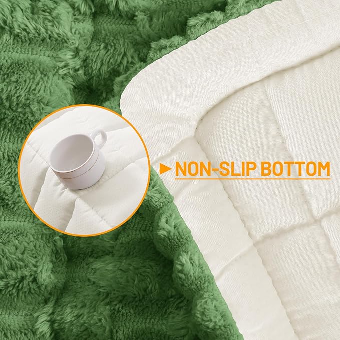 Smiry Non Slip Couch Covers for Dogs, Scratch Resistant Pet Sofa Protector | Machine Washable Soft Fuzzy Thick Furniture Cover for Sofa Loveseat Sectional Large Dogs, Olive Green, 27.6" x 88" - Image 11