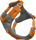 Kurgo Journey Air Dog Harness, Orange, Medium | Padded Chest, Ripstop Outer & Breathable Mesh, Back Assist Handle, Rust-Free Aluminum Hardware, Reflective Trim by Kurgo