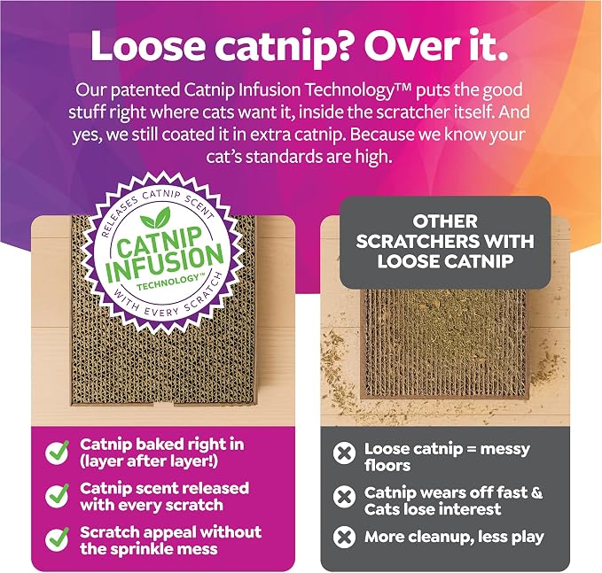 SmartyKat Scratch Up Corrugated Hanging Cat Scratcher, Catnip Infusion Technology - Brown, Single Wide - Image 4