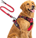 Joytale No Pull Dog Harness & Seat Belt, Easy On 3-Buckle, XL, Red | Front Clip Reduces Pulling, Escape-Resistant Design, Adjustable Fit, Soft Padding for Comfort, Secure Tether for Safer Travel by Joytale