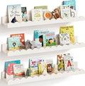 G&W Gruwald Nursery Book Shelves, Set of 3, Nursery Decor for Baby and Toddler, Scalloped Shelves, Book Shelf for Kids Rooms, Wall Book Shelf for Bedroom Kids, Floating Shelf for Wall by G%26W+Gruwald